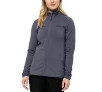 (S, Dolphin) Jack Wolfskin Womens Baisleberg Full Zip Stretch Fleece Jacket