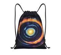 S Drawstring Space Spiral Cosmic Energy Print Bags Backpack Adjustable
