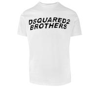 (S) Dsquared2 Brothers Fading Logo White T-Shirt
