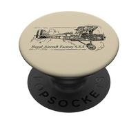 S.E.5 British WWI Biplane Fighter Flying Clouds PopSockets Adhesive PopGrip