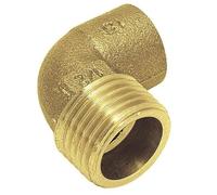 S.E 8 8 Welding Elbow-Male Brass ø15mm Circuits 1/2", Black/White