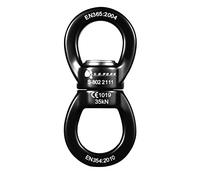 S.E.PEAK 35kN Swing Swivel, CE Certified Safe Swivel Hook, 360°Rotational Device, Silent Hanging Accessory for Tree Swing, Aerial Dance, Swing Spinner Hanger, Rock Climbing, Hanging Hammock,Carabiner