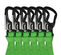 S.E.PEAK Speedline Kit,1" 66cm 29kN Green Nylon Sling with CE 25kN Black Snaphook,for Arborist,Tree Work,Rigging System
