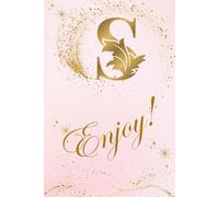 S Enjoy: Personalized Initial Notebook - A Stylish 6 x 9 Journal with Monogram Letters A-Z for Daily Writing, Notes, or Gifts | 150 pages