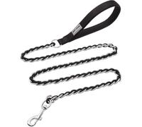 S-ETOVUS-Chain Dog Leash, Bite-Proof Metal Leash, with Padded Handle | Three Sizes 7.25FT/5.2FT/4FT, Woven From Nylon Rope And Chain, Durable And Bite-Resistant, Comfortable With Padded Handles