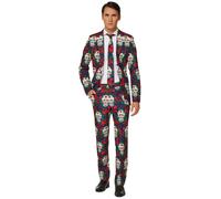 (S (EU 44-46)) Mr. Skull Day of the Dead costume for men Suitmeister