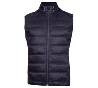 (S, Evening Blue) Calvin Klein Mens 2024 Rangewood Full Zip Stretch Insulated Hybrid Golf Gilet