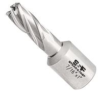 S&F STEAD & FAST Annular Cutter with Pilot Pin, 7/16" x 1", Mag Drill Bit | 3/4" Weldon Shank, M2AL HSS Annular Drill Bit for Magnetic Drill Press