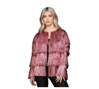 (S) Fever Pink Tinsel Festival Jacket - S/M & L/XL