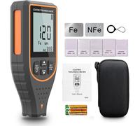 S.Fine Paint Thickness Gauge for Cars, 0-2999μm Digital Paint Meter, Coating Tester with Limit Alarm & Rotating Display - Auto Calibration for Car Buyers & Detailers