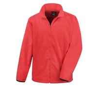 (S, Flame Red) Result Mens Core Fashion Fit Outdoor Fleece Jacket