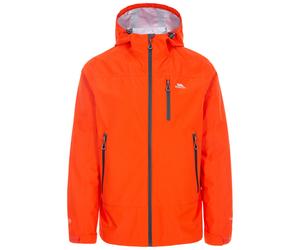 (S, Flame) Trespass Mens Waterproof Jacket Hood Rakenfard