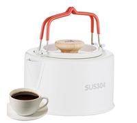 S For Camping To Boil Water - 1100ml Stainless Steel | Fire Pit Kettle With Burn Proof Handle | For Coffee Fire Open Travel Hiking Picnic