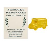 s for Friends | 2d School Bus Cards for Toddler,Supportive Decor Souvenir with Message for Birthday Teacher Toddler Girls Kids Parents Boys Friends Collectors