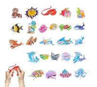 s For Kids - Educational Cartoon Learning Activity Set For Cognitive Skill Development, 25 Piece Easy Assemble Paper Model Design With Bright Visual Themes, Fun Preschool Puzzle Toy