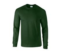 (S, Forest) Gildan Unisex Adult Ultra Plain Cotton Long-Sleeved T-Shirt