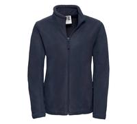 (S, French Navy) Russell Womens/Ladies Full Zip Outdoor Fleece Jacket