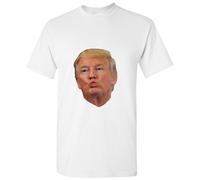 (S) Funny USA President Donald Trump Kiss White Men T Shirt Tee Top