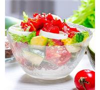 S.G Premium Quality Plastic Punch Bowl - 2 Gallon Clear Plastic Punch Bowl - Embroidered Design 8 Quart Serving Bowl. (Punch Bowl Only)