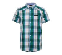 (S, Green) Bench Mens Checked Relaxed Fit Shirt