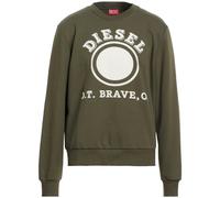 Diesel Mens Faded Dot Logo Sweatshirt - Green - S - Green - 100% Cotton