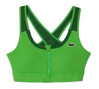 Lacoste Womens/Ladies Colour Block Stretch Zipped Sport Bralette - Green - Green - S
