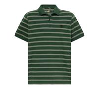 (S, Green) Timberland Mens Stripe Short-Sleeved Polo Shirt