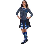 (S, Grey/Blue/White) Harry Potter Womens/Ladies Ravenclaw Costume Top