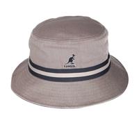 (S, Grey) Kangol Unisex Adult Striped Cotton Bucket Hat