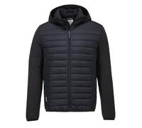 (S, Grey Marl/Black) Portwest Adults Unisex KX3 Baffle Padded Jacket