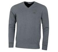 Calvin Klein Mens 2026 Durable Comfort V-Neck Tour Golf Sweater | Mid weight layer Ribbed collar cuffs hem Shape retention Easy care Colorfast Logo embroidery