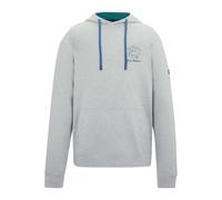 (S, Grey Marl/Mediterranea) Regatta Mens Cline Back Print Hoodie