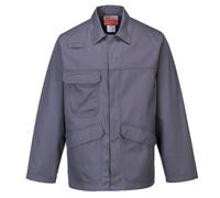 (S, Grey) Portwest Mens FR35 Bizflame Pro Jacket