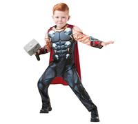 (S, Grey/Red) Thor Boys Deluxe Costume