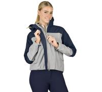 (S, Gull Grey/Academy Navy) Dublin Womens/Ladies Crissy Colour Block Waterproof Jacket