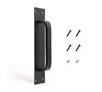 S-H CHSEROK Modern Black Handles, Aluminum Alloy, Matte Texture, Cupboard Handles for Warehouse, Balcony, Bedroom Doors