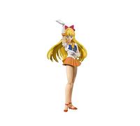 S.H. Figuarts Sailor Moon Sailor Venus Animation Color Edition (Resale Version), Approx. 5.5 inches (140 mm), PVC & ABS Pre-painted Action Figure