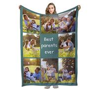 S&H&OU Personalised Blanket Photo Blanket Personalised Blankets Adults Personalised Baby Blanket Personalised Dog Blanket Personalised Photo Blanket Birthday Wedding Gift Family Friends Baby Pet