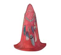 S Halloween Hooded Cape - Unisex Shaman amulet Print Costumes for Party, Carnival, Comic Exhibition, Cosplay, and More