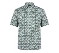 (S, Harbour Mist) Farah Mens Trawick Geometric Polo Shirt