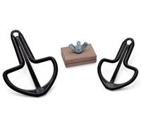 's Harp Original Black Duo Set Antique with Wooden Clip and Instructions Austria Jaw Harp Mouth Harp Mouth Harp