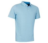 (S, Hawiian Surf) Callaway Golf Mens Tee Allover Print Recycled Easy Care Polo Shirt