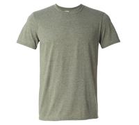 (S, Heather Military Green) Gildan Mens Short Sleeve Soft-Style T-Shirt