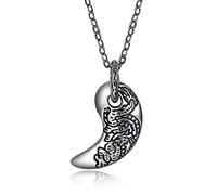 S High-Grade Non-Allergic Jewelry Retro Fashion Personality Crescent Necklace Beautiful