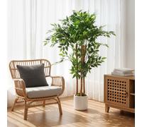 (S) HOMCOM Artificial Banyan Tree, Faux Plant for Home Decor