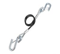 S Hook Design Tow Rope for Trailers, 27 6 In Adjustable Length, Excellent for RVs, 3500 lbs Strength (A)