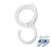 S Hook Hanger - Wall Mounted Coat Rack, Convenient Towel Holder for Bathroom, Easy Installation No Drilling with Strong Grip, Home Organizer, Heavy Duty Hook for Slippers and Mops