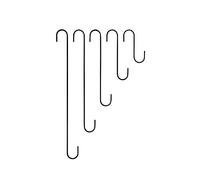 S Hooks - Sold in Packs of 3 - Handy Hooks for The Home and Garden (30" Long - Pack of 3)