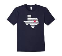 (S) I Love My Home State Texas Striped T-Shirt - Waco Proud-Father's Day