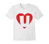 (S) I love U - Heart with Letter U T-Shirts-Father's Day